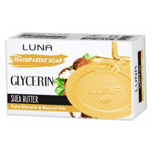 LUNA GLYCERIN TRANSPARENT SOAP WITH SHEA BUTTER PERFUME FREE 72 GM